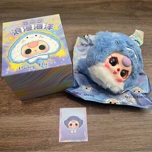 Baby Three Romantic Ocean Plush Series Blind
Box Shark Special Eyes